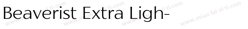 Beaverist Extra Ligh字体转换